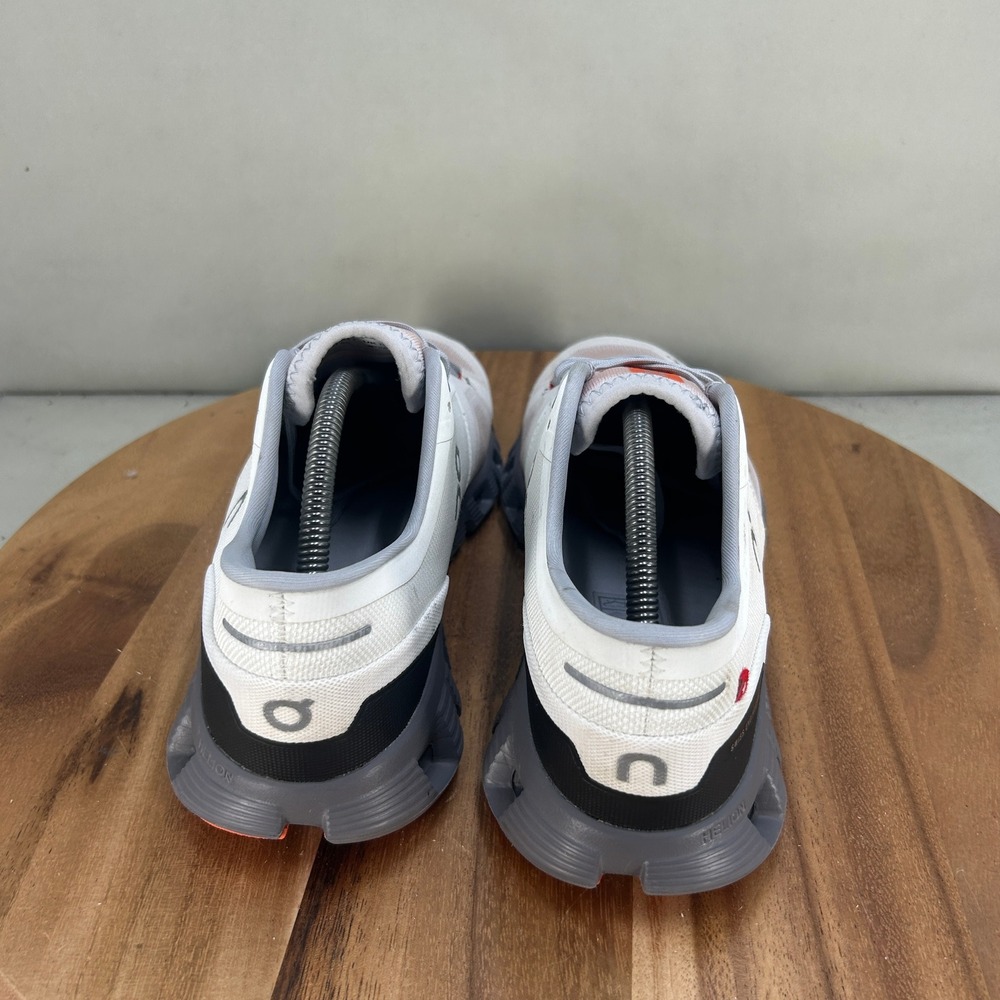 On Cloud X Mens Running Shoes White Orange Grey Size 11 Cushion Low Top Sneaker - Picture 4 of 8